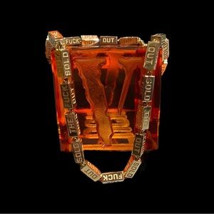 Vlone STFO Solid 14K Gold Necklace